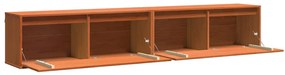 vidaXL Ντουλάπια Τοίχου με ράφι 2 pcs Καφέ κεριού 100 x 30 x 35 εκ