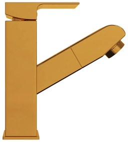 vidaXL Μπαταρία Νιπτήρα Μπάνιου Αποσπώμενη Χρυσή 157 x 172 χιλ.