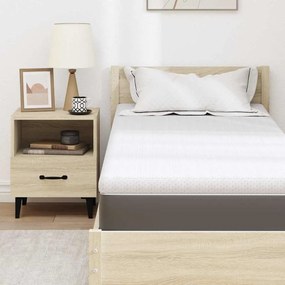 vidaXL Στρώματα Λευκό 70 x 200 cm 100% ύφασμα πολυεστέρα με τζακάρ