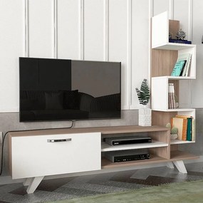 Έπιπλο τηλεόρασης Ceren λευκό - cordoba 149x31x131εκ
