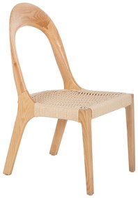 CHAIR  ASHWOOD AND PAPER ROPE 47x52x86,5Hcm.