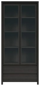 Βιτρίνα Boston E113, Wenge, Με πόρτες, Με συρτάρια, 201x90x41cm