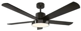 Gruppe Ανεμιστήρας Οροφής Φ122cm DC65W Με LED Φως 24W CCT Μαύρο 48-1016(1)