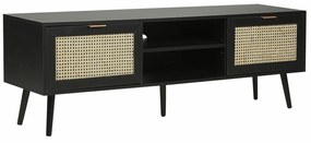 Τραπέζι Tv Berwyn 146, Beige, Μαύρο, 150x52x40cm, 24 kg | Epipla1.gr