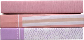 Σεντόνι King Size 280x270 Mix &amp; Match 45 Λιλά Anna Riska