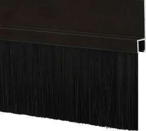 vidaXL Αυτοκόλλητες σφραγίδες πόρτας 12 pcs Μαύρο 100 cm