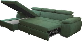 Γωνιακός καναπές Piemonte-Αριστερή-Prasino - 284.00Χ196.00Χ0.00cm