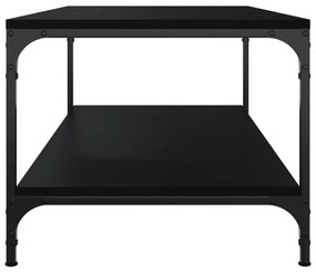 vidaXL Τραπεζάκι Σαλονιού Μαύρο 80x50x40 εκ. Επεξεργασμένο Ξύλο