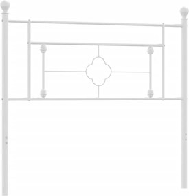 vidaXL Ανταλλακτικό κεφαλάρι Λευκό 107 εκ. Μεταλλικό