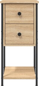vidaXL Κομοδίνο Sonoma Δρυς 32 x 42 x 70 εκ. από Επεξεργασμένο Ξύλο
