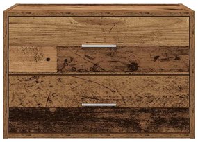 Ντουλάπι με 2 συρτάρια Παλαιού Ξύλου 60x31x40εκ. από Επεξ. Ξύλο - Καφέ