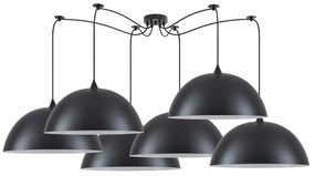 SE21-BL-B10-BL6-MS50 ADEPT PENDANT Black Metal Pendant+
