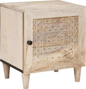 vidaXL Κομοδίνο 2 pcs Λευκό 80 x 50 x 40 cm Επεξεργασμένο Ξύλο