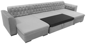 Chesterfield γωνιακός καναπές Comfivo 255, Λειτουργία ύπνου, 365x154x82cm, 174 kg, Πόδια: Πλαστική ύλη | Epipla1.gr
