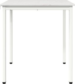 vidaXL Τραπεζαρία Λευκό 70 x 70 x 75 cm Στερεά ξυλεία πεύκου