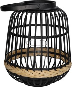 Φανάρι ArteLibre Μαύρο Μπαμπού 29.5x29.5x34.5cm