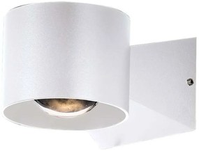Επιτοίχιο Φωτιστικό Κήπου LED Up-Down 5W 465lm 90° IP65 Φυσικό Λευκό Άσπρο 10444 VTAC 10444 Λευκό