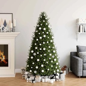 vidaXL Σετ Μπάλες Χριστουγεννιάτικες 100 Τεμάχια Λευκές