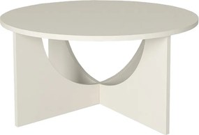 Τραπεζάκι σαλονιού Lemmar Megapap χρώμα sandstone Ø75x36,8εκ.
