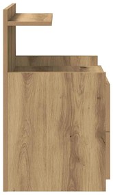 vidaXL Κομοδίνο με 2 Συρτάρια Artisan Oak 40x36,5x62 εκ.