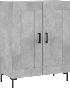 vidaXL Ντουλάπι Γκρι Σκυροδέματος 69,5x34x180 εκ. Επεξεργασμένο Ξύλο