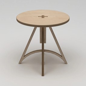 Τραπέζι Τραπεζαρίας Φυσικό Ξύλο ORBIS 75x75x75