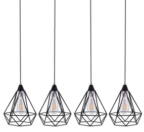 Φωτιστικό Οροφής Πολύφωτο Homelighting Mila 77-4348 Black