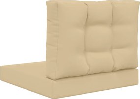 vidaXL Μαξιλάρι Καναπέ Εξωτερικού Χώρου 2 pcs Μπεζ Πολυεστέρας