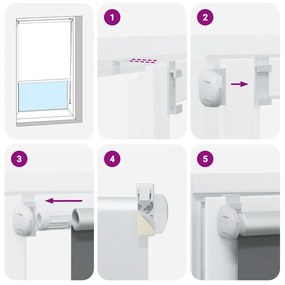 vidaXL Ρόλερ συσκότισης 104,4 x 230 εκ. Πλάτος υφάσματος 100 εκ. λευκό