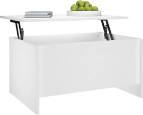 vidaXL Τραπεζάκι Σαλονιού Λευκό 80x55,5x41,5 εκ. Επεξεργ. Ξύλο