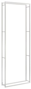 vidaXL Ραφιέρα Καυσόξυλων 110x28x312 εκ. από Ανοξείδωτο Aτσάλι