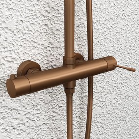 Orabella Terra 10256 Rose Gold PVD - Στήλη ντους με μπαταρια 2 εξοδων