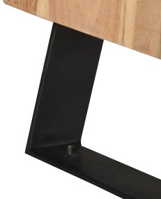 vidaXL Κομοδίνο με Πλαίσια 40 x 30 x 50 εκ. από Μασίφ Ξύλο Ακακίας