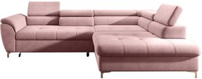 Γωνιακός καναπές Thora-Roz-Δεξιά - 290.00 Χ 215.00 Χ 77.00