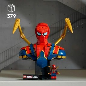 Παιχνίδι Kατασκευή Lego 76326 Iron Spider-Man Bust 379 Τεμάχια