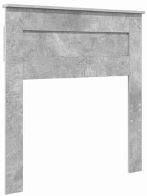 vidaXL Κεφαλάρι Σκυρόδεμα Γκρι 75 cm Επεξεργασμένο ξύλο