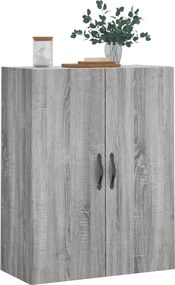 vidaXL Ντουλάπι Επιτοίχιο Γκρι Sonoma 69,5 x 34 x 90 εκ. Επεξεργ. Ξύλο