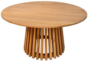 Intrahome Τραπέζι σαλονιού Kenda Intrahome mindi ξύλο σε φυσική απόχρωση Φ80x45εκ | SKU: INTRAPA-454111132
