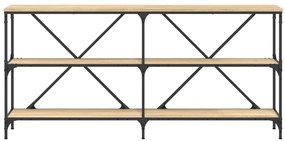 vidaXL Τραπέζι Κονσόλα Sonoma Δρυς 160x30x75 εκ. Επεξ. Ξύλο/Σίδηρος