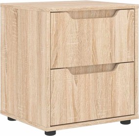 vidaXL κομοδίνο VISNES Sonoma Δρυς 45x40x50 cm Επεξεργασμένο ξύλο