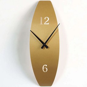 Ρολόι Τοίχου 507ATP1220 15x46cm Gold Wallity Steel