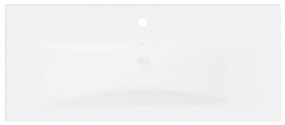 Ντουλάπι Μπάνιου με Νιπτήρα Λευκό / Sonoma Δρυς από Επεξ. Ξύλο - Μπεζ