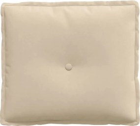 vidaXL Μαξιλάρι Πλάτης Κρεμ 50 x 45 εκ. Ύφασμα Μικροΐνας