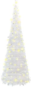 vidaXL Χριστουγεννιάτικο Δέντρο Τεχνητό Pop-up Λευκό 150 LED 180 εκ.