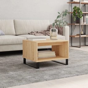 vidaXL Τραπεζάκι Σαλονιού Sonoma Δρυς 60x50x40 εκ. από Επεξεργ. Ξύλο
