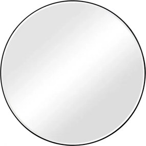 Καθρέπτης με μαύρο αλουμίνιο 80x80 εκ.