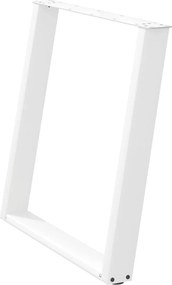 vidaXL Πόδια Τραπεζαρίας σε Σχήμα U 2 τεμ. Λευκά 70x(72-73) εκ. Ατσάλι