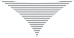 vidaXL Πανί σκιάς Ανοιχτό Γκρι και Λευκό 3,5 x 3,5 x 4,9 m