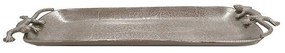 Διακοσμητική Πιατέλα Σχ. Σαύρα 00.07.7324 44cm Silver Aluminium