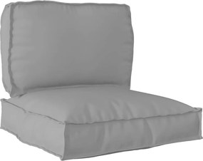 vidaXL Σετ Μαξιλαριών Πάγου 2 pcs Γκρι Ύφασμα Όξφορντ